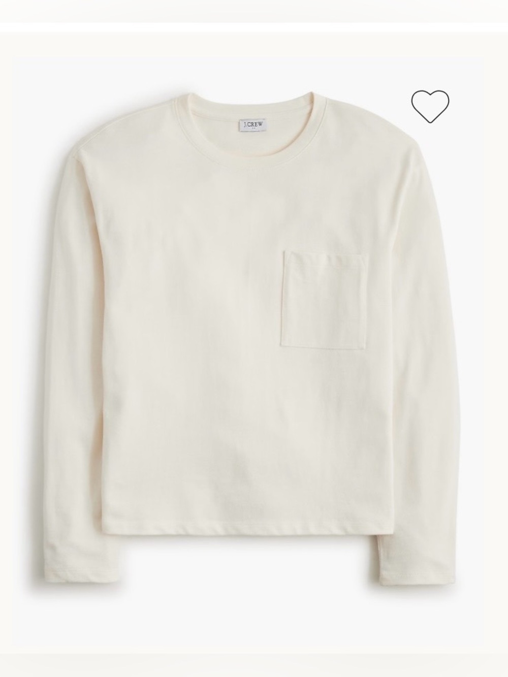 J. Crew Long-sleeve pocket tee